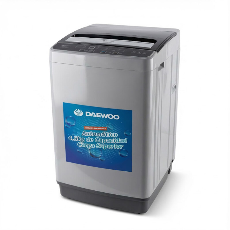 Lavarropas carga superior 4,5kg Daewoo | Color gris Lavarropas carga superior 4,5kg Daewoo | Color gris