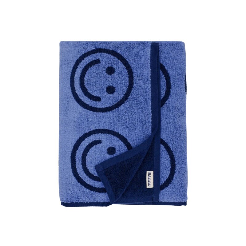Toallón De Baño 100% algodón orgánico 152x76 Cm Happy Blue