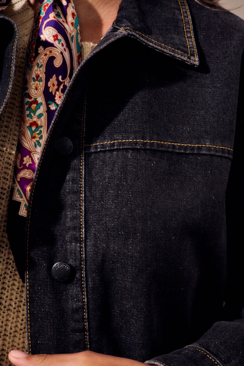 Campera Denim Jean Gris