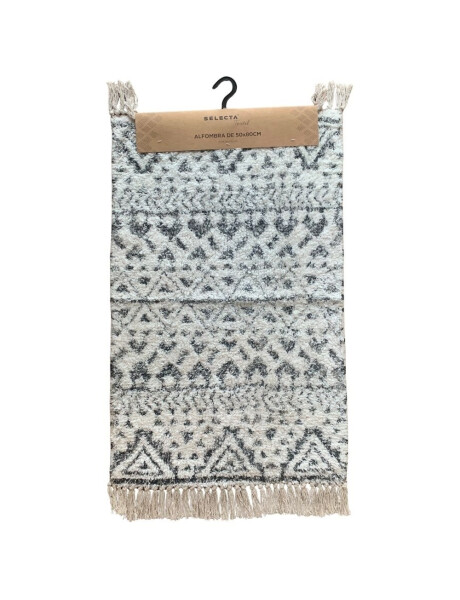 ALFOMBRA 50x80CM TRIANGULOS TRIBAL BLANCO Y NEGRO ALFOMBRA 50x80CM TRIANGULOS TRIBAL BLANCO Y NEGRO