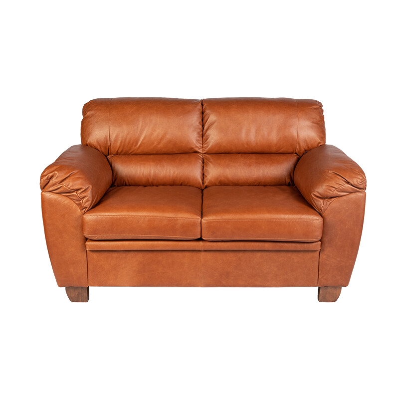 SOFA 2 CUERPOS MODELO ALIAS - 100 % CUERO - COLOR MARRON CLARO SOFA 2 CUERPOS MODELO ALIAS - 100 % CUERO - COLOR MARRON CLARO