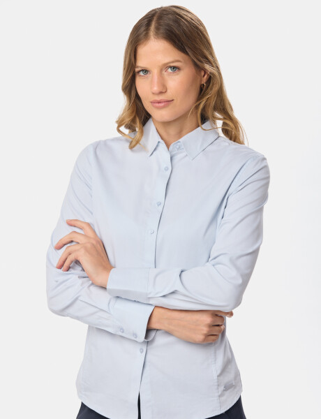 CAMISA LISA Celeste