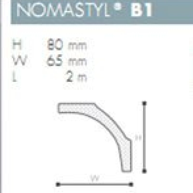MOLDURA POLIESTIRENO NOMASTYL- B1 - 2 mts - N/A
