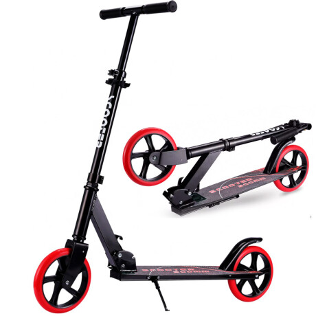 Monopatin Scooter Plegable Aluminio 200 Mm Negro