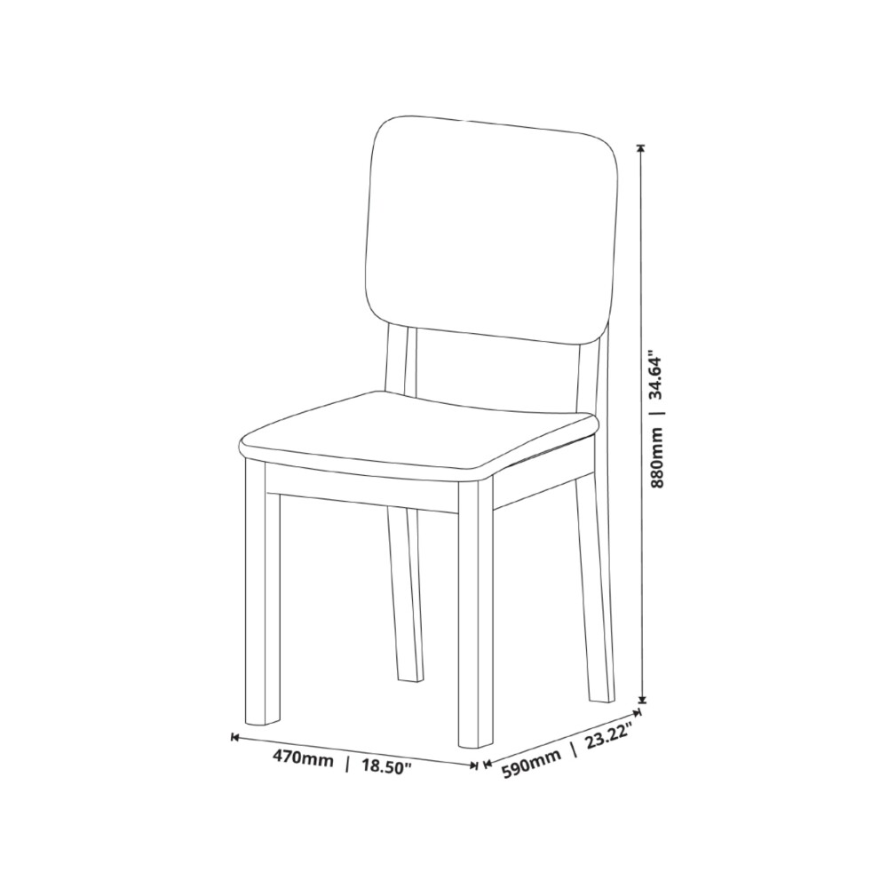 Silla de Comedor Classic - Línea Manhattan Tela Bouclé/Cuero sintético
