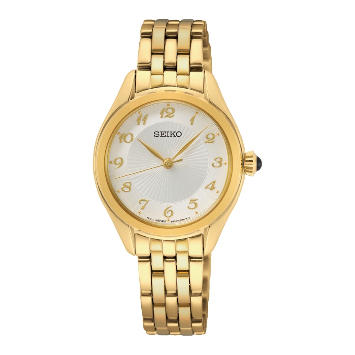 Reloj Seiko SUR384P1 para dama con correa de acero - Dorado 
