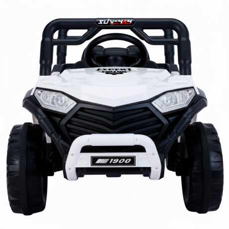 Auto Cuatriciclo A Bateria Arenero Luz Y Sonido Blanco