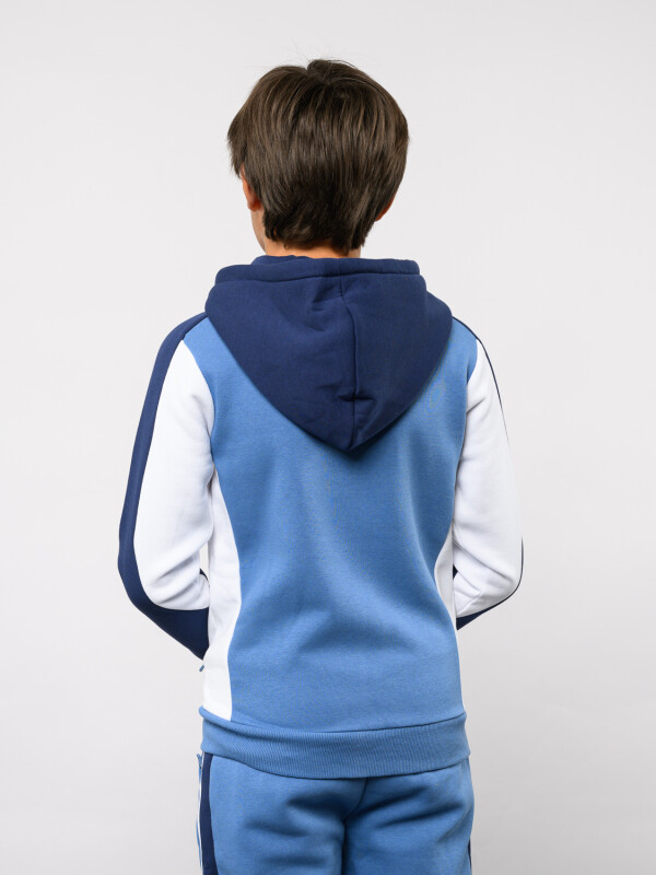 Campera Grav Nacional Junior PAzul Marino, Blanco