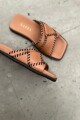 SANDALIA NEW AZALEA Camel Y Negr