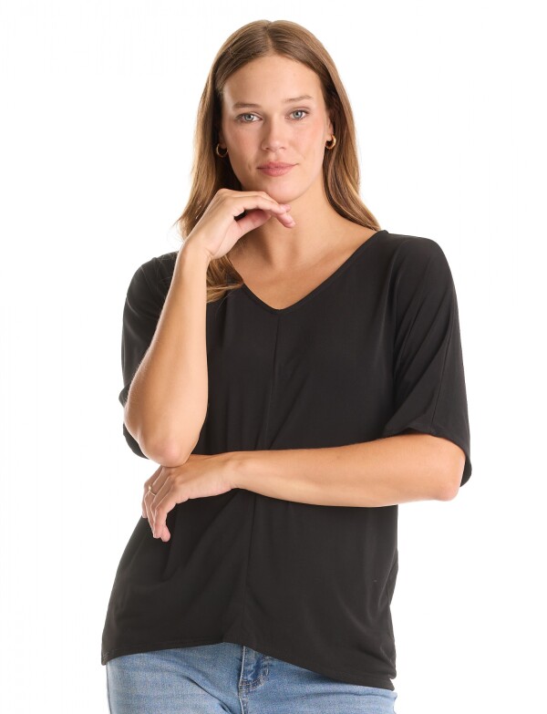 Blusa Dolman Manga Japonesa NEGRO