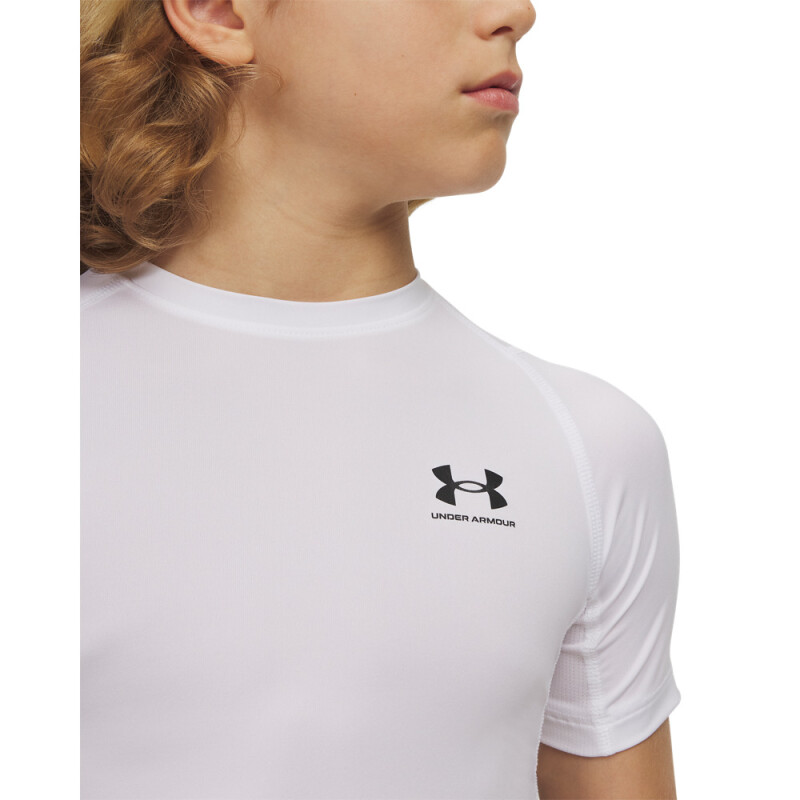 UA HG Armour SS-WHT WHT-100