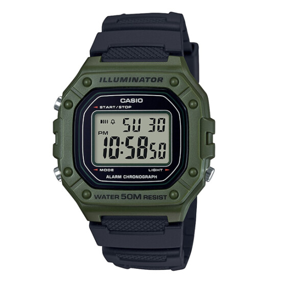 Reloj CASIO W218H-3AVDF en Resina Verde Esfera 44mm 0