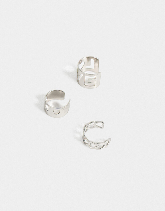 Bijou Cuff Set De Earcuffs - Plateado