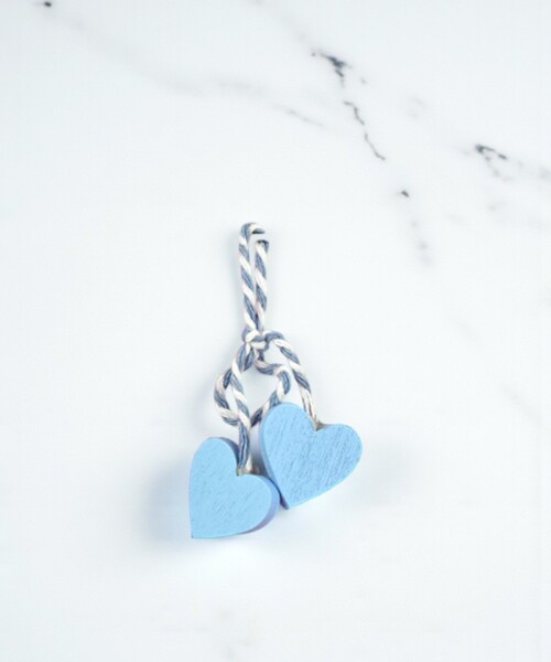 Tag pareja corazones. - AZUL Tag pareja corazones. - AZUL
