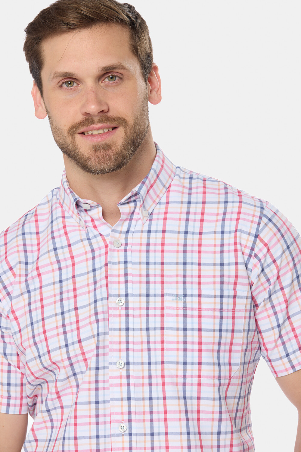 CAMISA SPORT A CUADROS Rojo