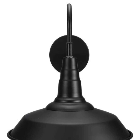 Lampara Farol Campana De Pared Vintage Retro Negro