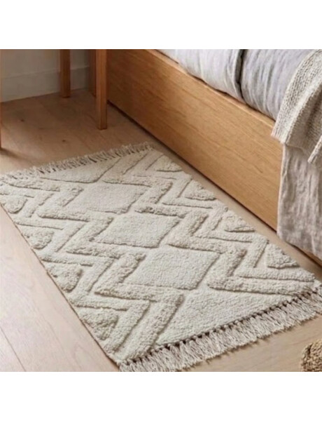 ALFOMBRA FLEECE C/FLECOS 50X80CM ZIGZAG ALFOMBRA FLEECE C/FLECOS 50X80CM ZIGZAG