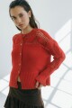 CARDIGAN CUTE COTTON Rojo