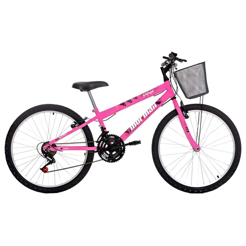 BICICLETA MORMAII SAFIRA ECO RODADO 24 ROSA CHICLE (Pausada) Bicicleta Mormaii Safira Eco Rodado 24 Rosa Chicle (pausada)
