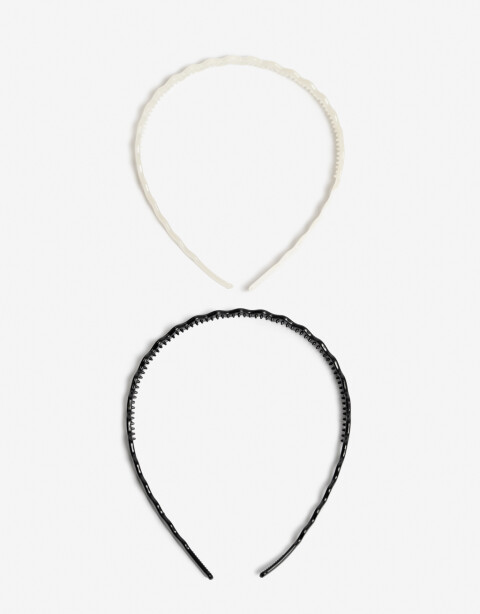 Vinchas Sets Acrilico Set De Vinchas Wavy - Combinacion Bicolor