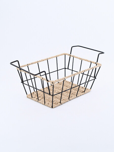 CESTO METALICO NEGRO