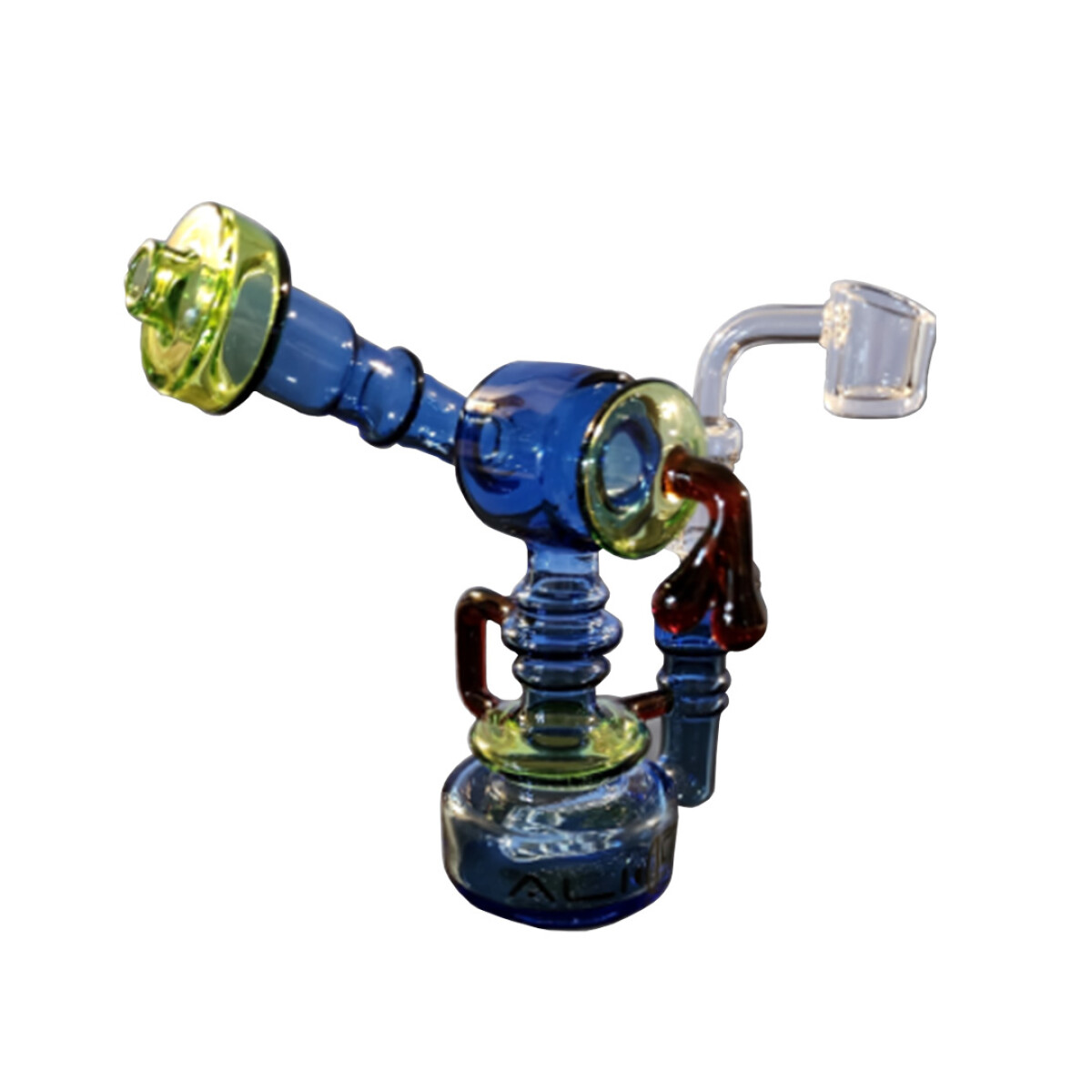BONG ALIEN SUPREME MINI OIL RIG CON RECICLADOR 15CM - AL04 