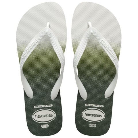 Sandalias Havaianas Top Basic FC Hombre Blanco Blanco Verde