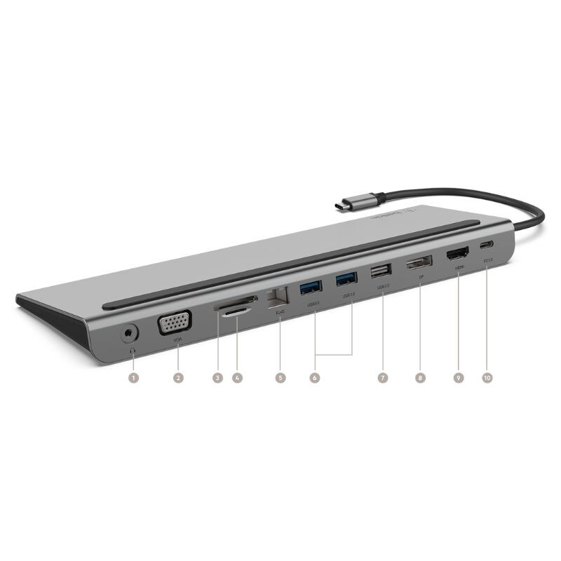 Adaptador Belkin Multiport Dock 11 in 1 USb-C 100W Adaptador Belkin Multiport Dock 11 in 1 USb-C 100W