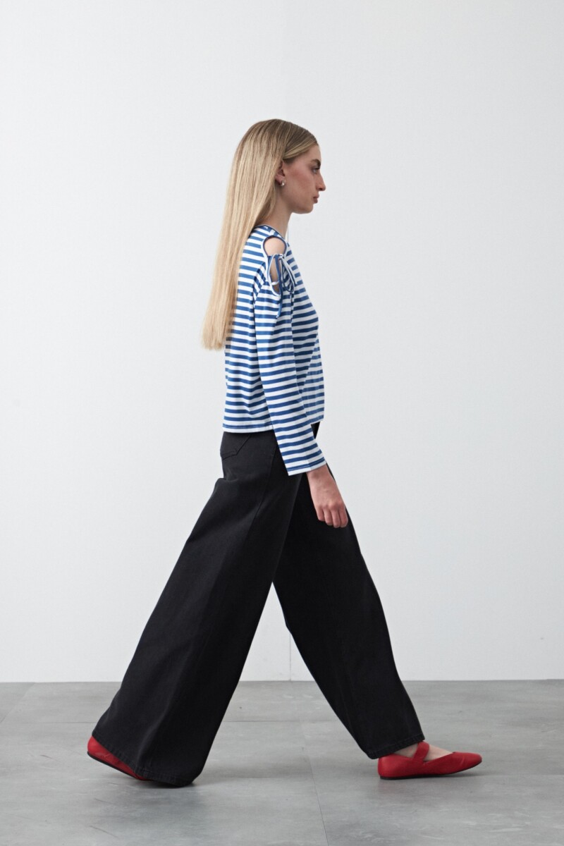 REMERA SENDAI Blanco/Azul