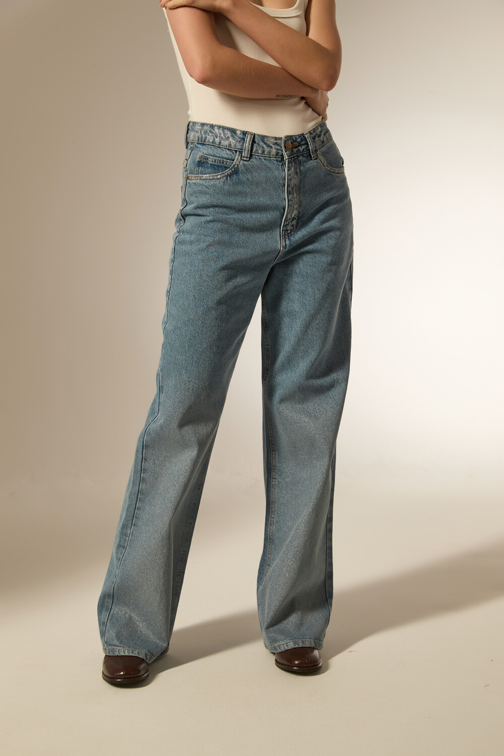Pantalon Danisa Azul Grisaceo