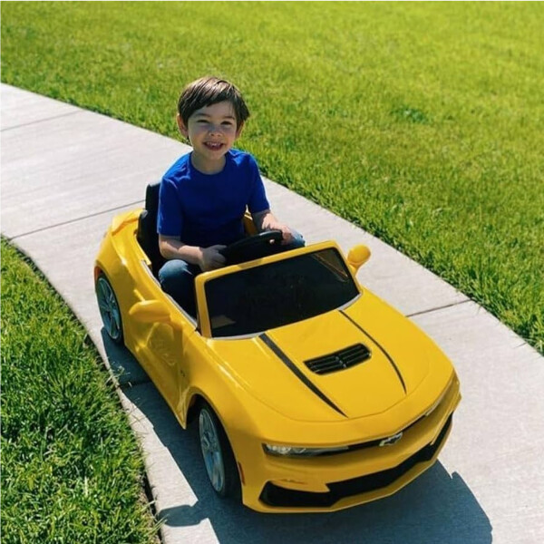 Auto A Bateria Electrico Infantil Chevrolet Camaro AUTO ELECTRICO CAMARO BJH558 AMARILLO