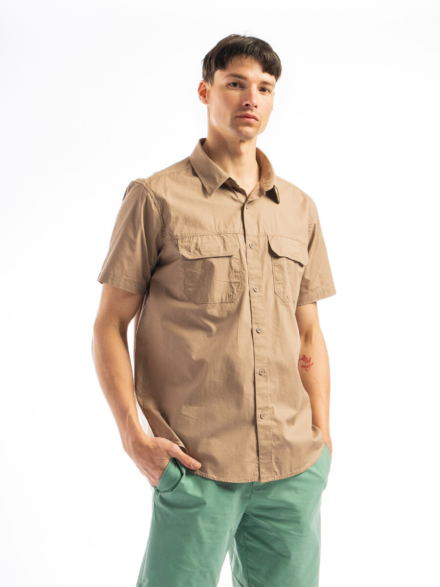 Camisa Trekking Manga Corta - Beige 