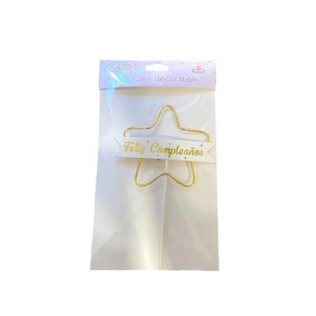 Topper Para Torta con Luz Estrella