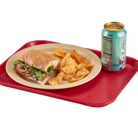 Bandeja Autoservicio Plástica con antideslizante 30 x 41 cm Rojo Bandeja Autoservicio Plástica con antideslizante 30 x 41 cm Rojo