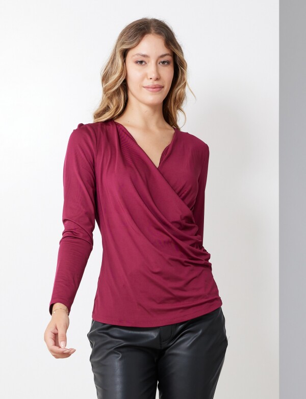 Blusa Cruzada BORDEAUX