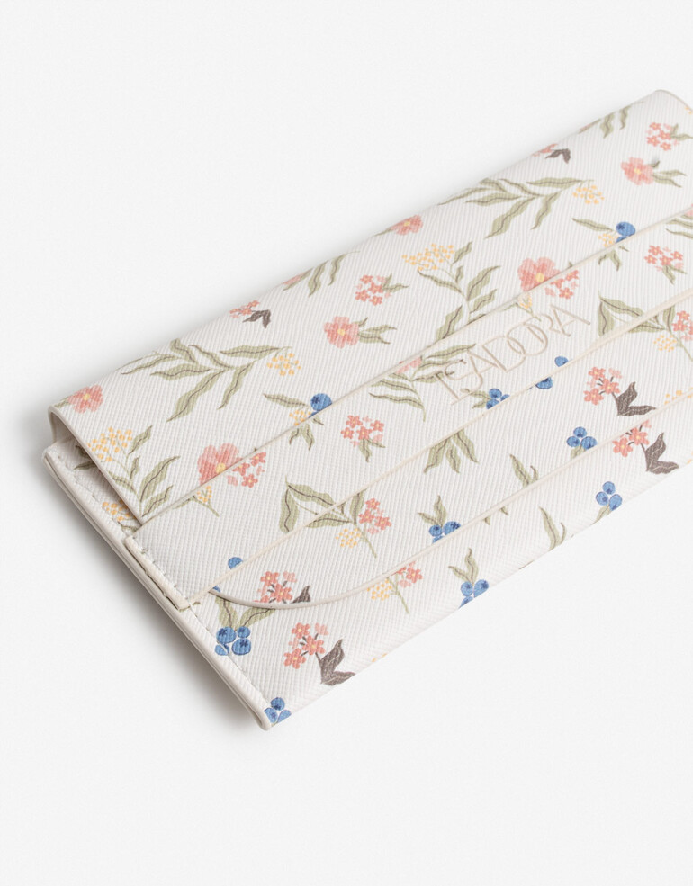 Estuches Anteojos Estampado Estuche De Anteojos De Pu Estampado - Estampado Flores