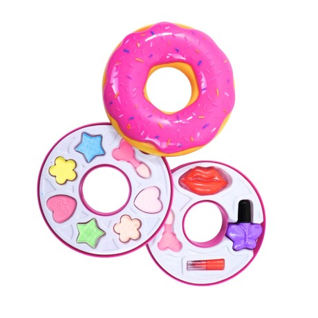 Cajita de dona con maquillaje y esmalte Cajita de dona con maquillaje y esmalte