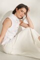 FALDA POMELA DENIM Crudo