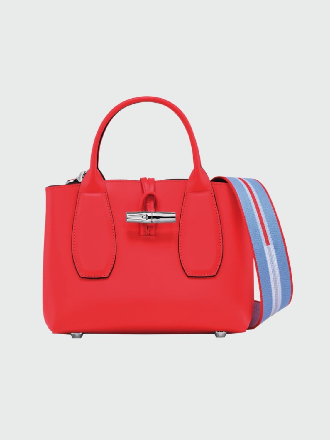 Longchamp -Bolso tote talle S, Roseau box Rojo