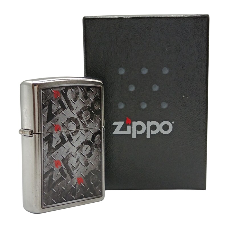 Encendedor ZIPPO 29838 Diamond Plate Zippos Design - ZP298338 plateadocombinado