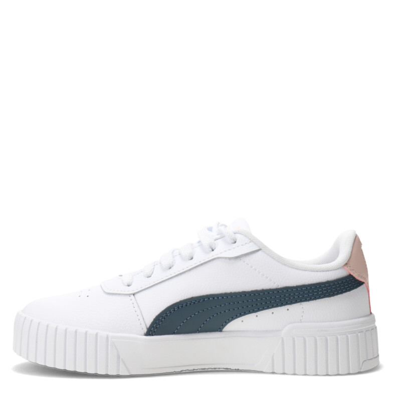 Championes de Mujer Puma Carina 2.0 Blanco - Verde Agua - Rosado
