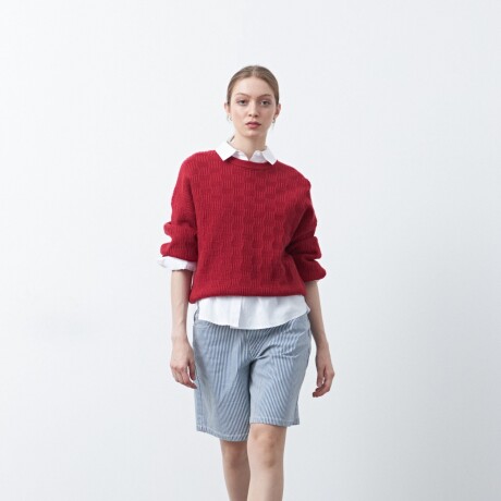 SWEATER CHESS Rojo Oscuro