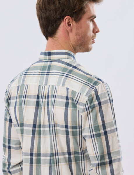 CAMISA CUADROS Blanco