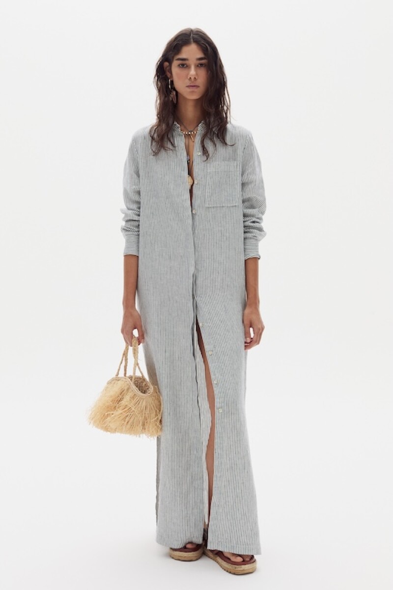 Vestido Coconut en Lino - Eddie Stripes 