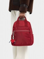 Mochila De Nylon Con Colgante De Corazón rojo