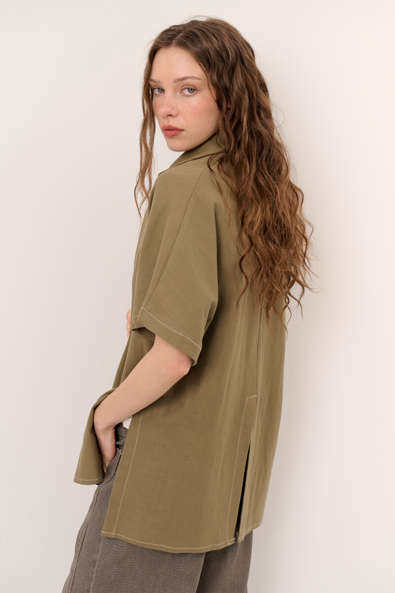 SOBRECAMISA LINO ALAMAR VERDE