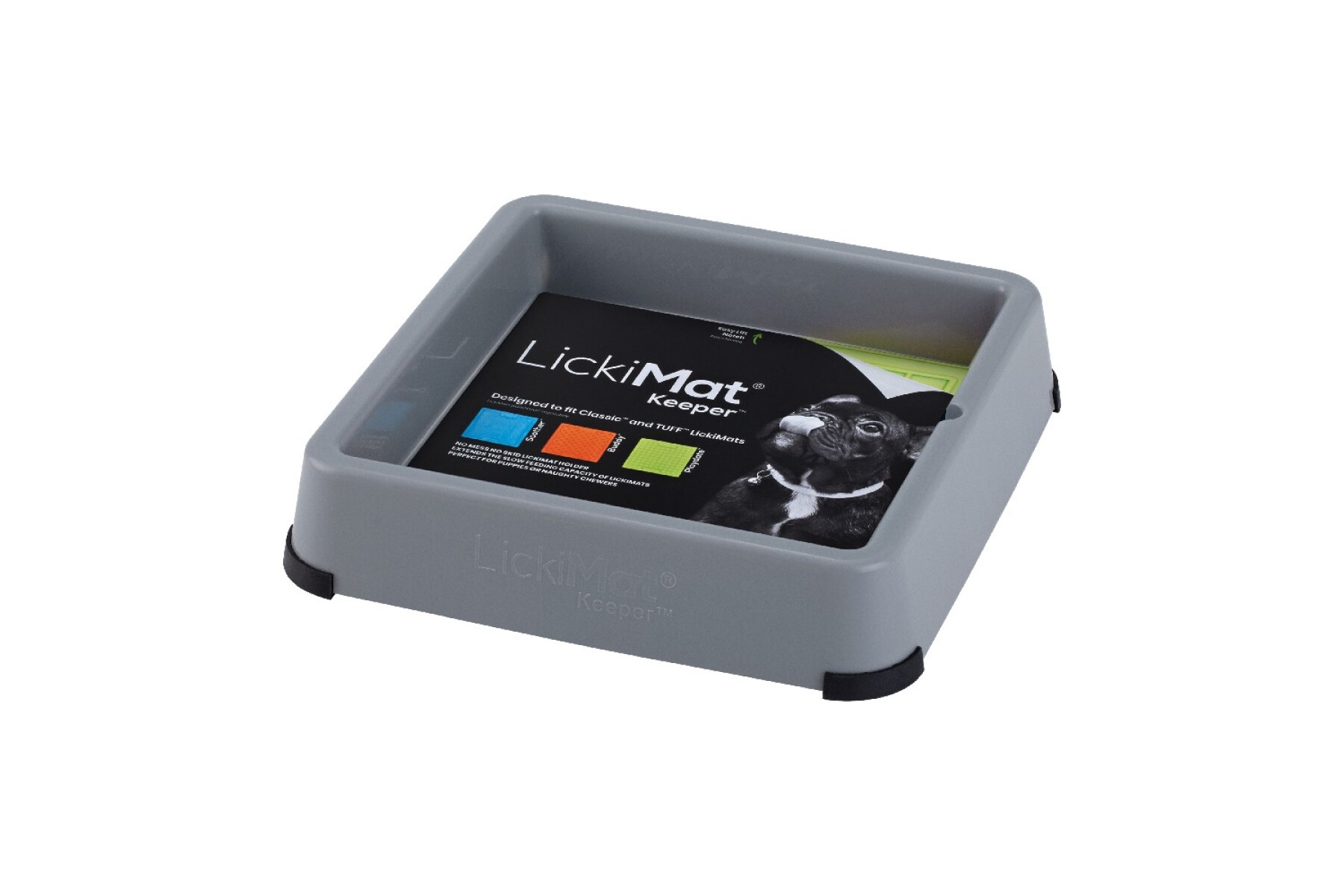 LICKIMAT KEEPER PARA PERROS GRIS 