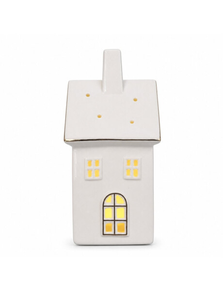 CASA DECORATIVA C/LUZ CERAMICA 16CM CASA DECORATIVA C/LUZ CERAMICA 16CM