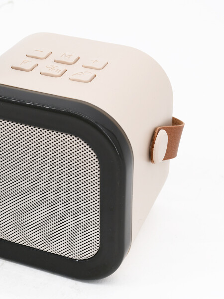 PARLANTE CON MICROFONO BLANCO