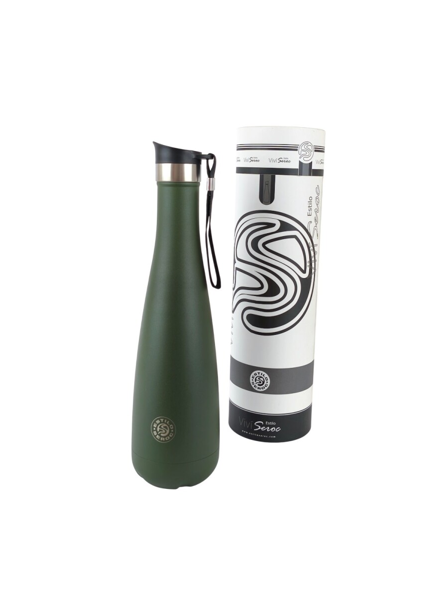 Termo de acero 750 ml - verde 